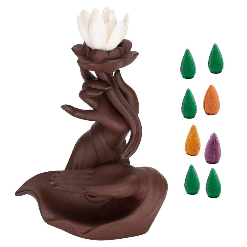 Comprar Mano Flor De Loto Quemador Incienso 0339 en Electroshopy